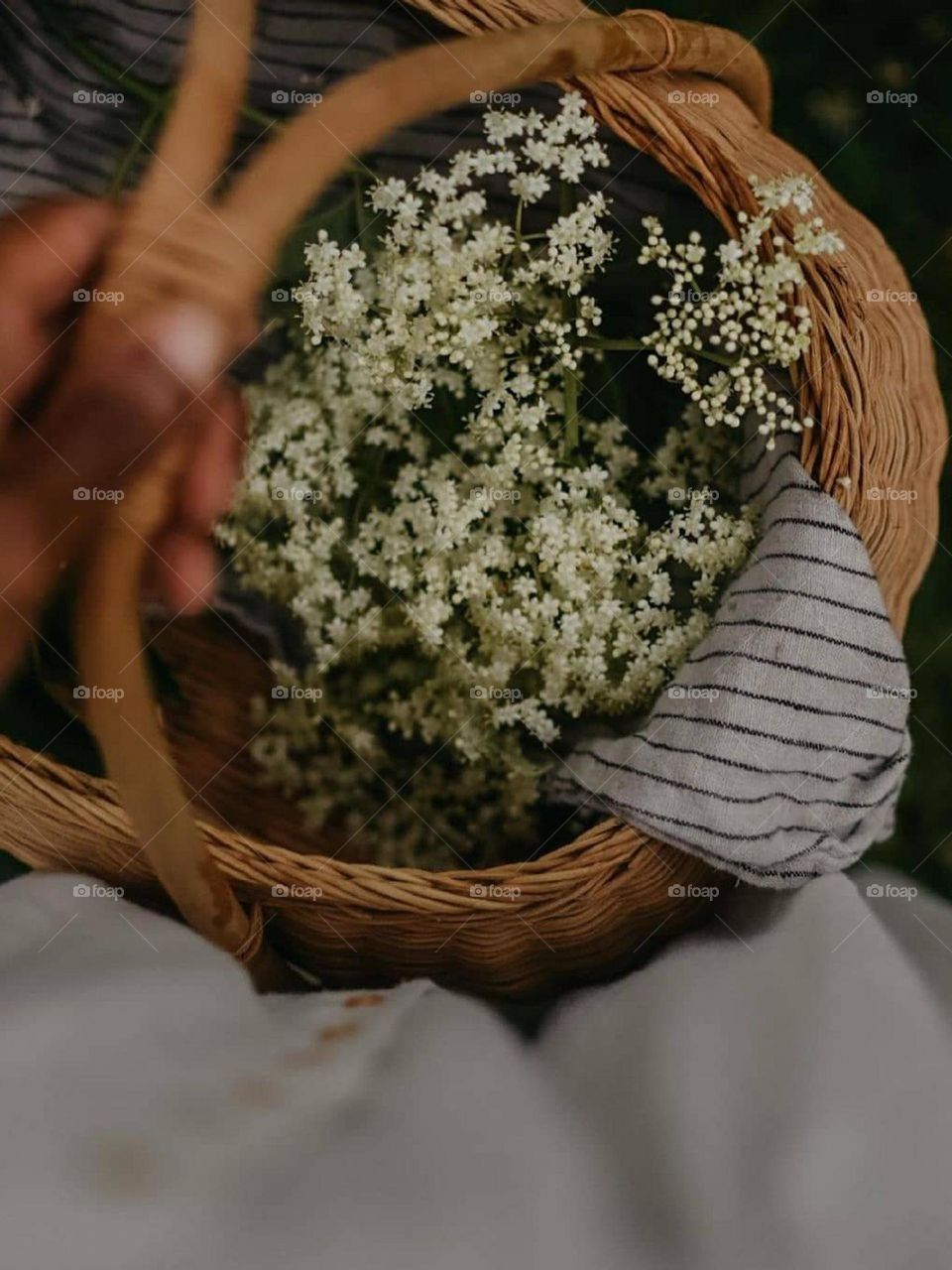 A basket full of flowers, A basket full of happiness..