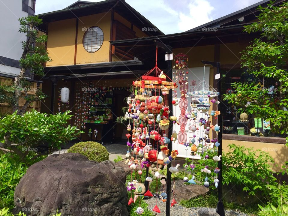 Japanese shopping area, Arashiyama Japan