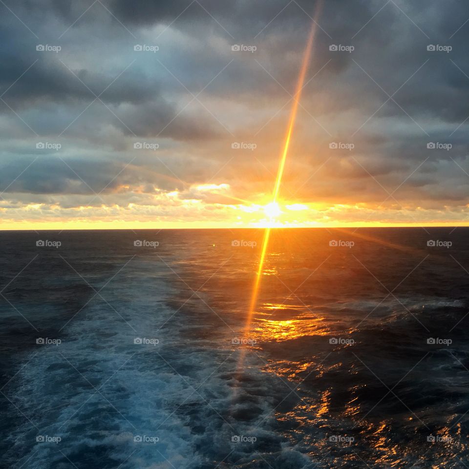 Sunset on the Atlantic 
