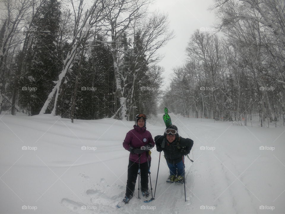 snowshoeing in northern Michigan at Mount Bohemia, Snowshoe, ski, hiking AMA outdoors