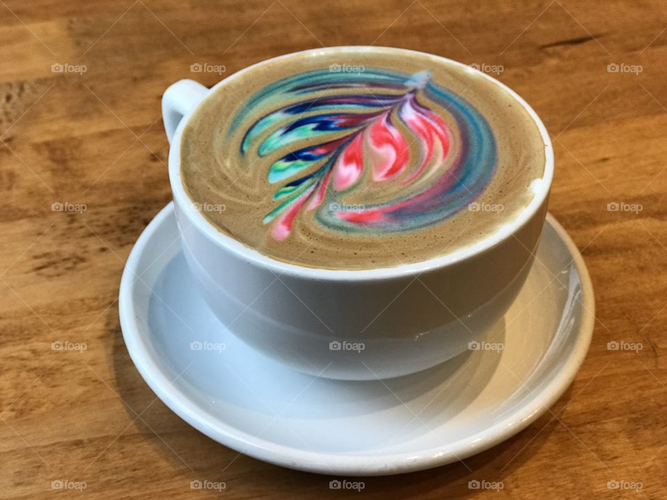 Colored coffee 