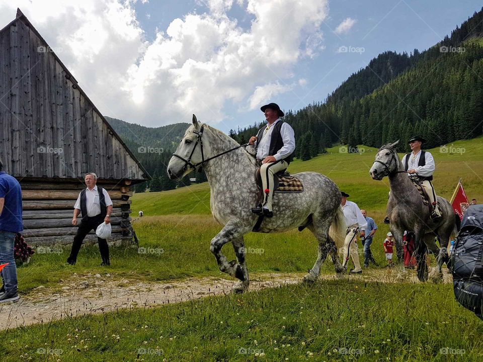 Ceremony in a mountains 