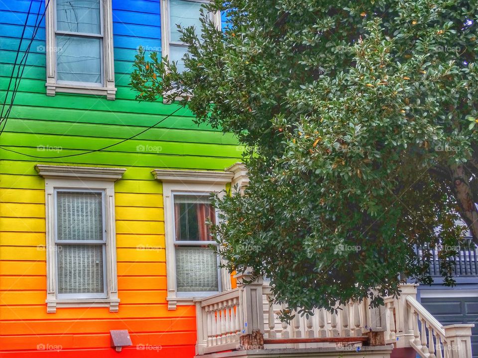 Rainbow House In San Francisco