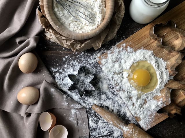 Baking cookies 