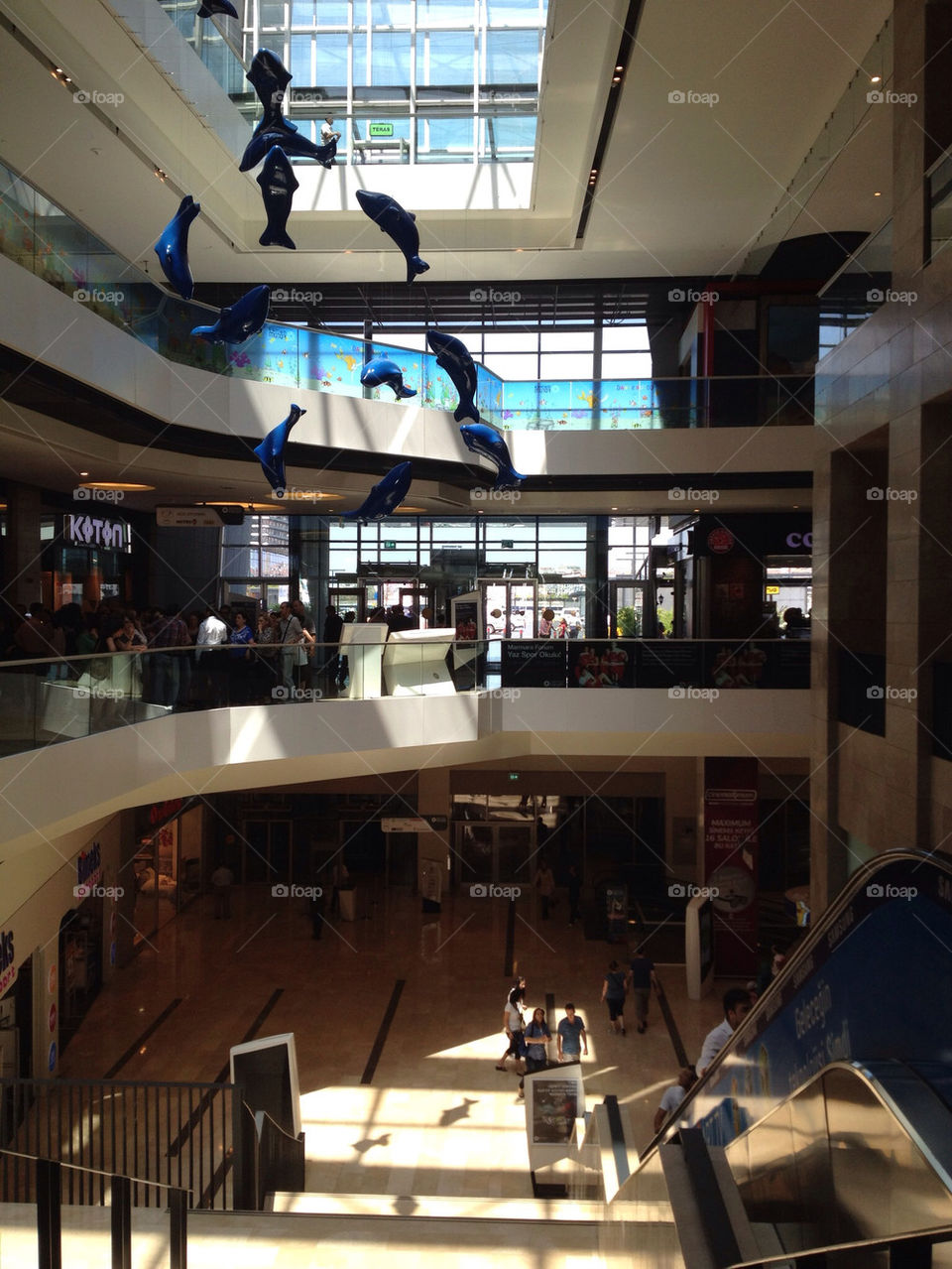 people building shopping shop by linhof