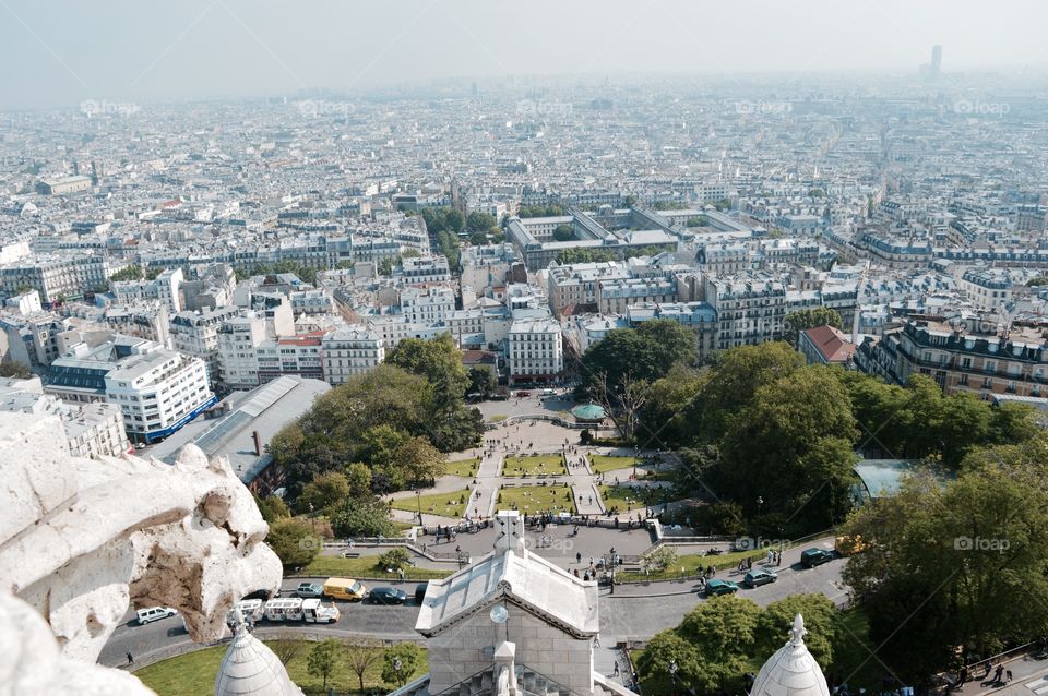 View of city in Paris, France