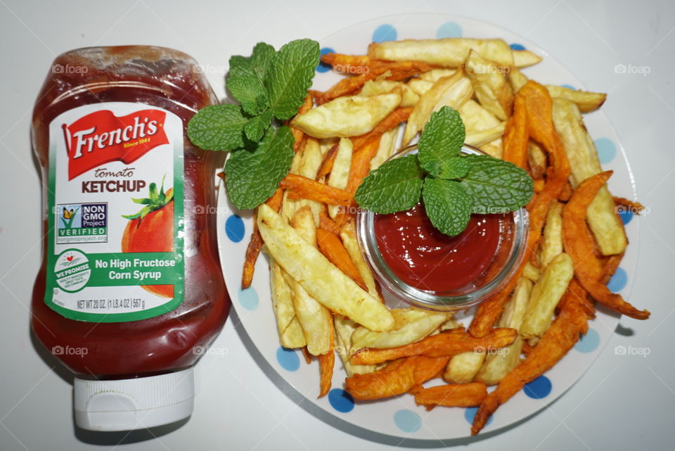 French Fries with French's Ketchup