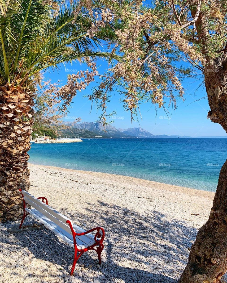 Živogošće sunset beach Makarska  from to Croatia