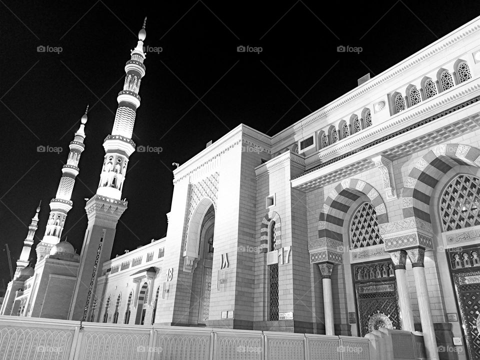 Mosque in the night