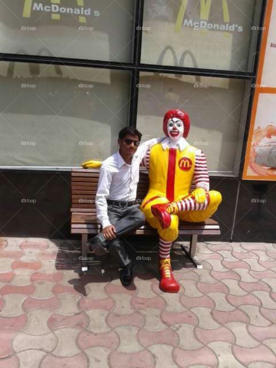 photo with McDonald's