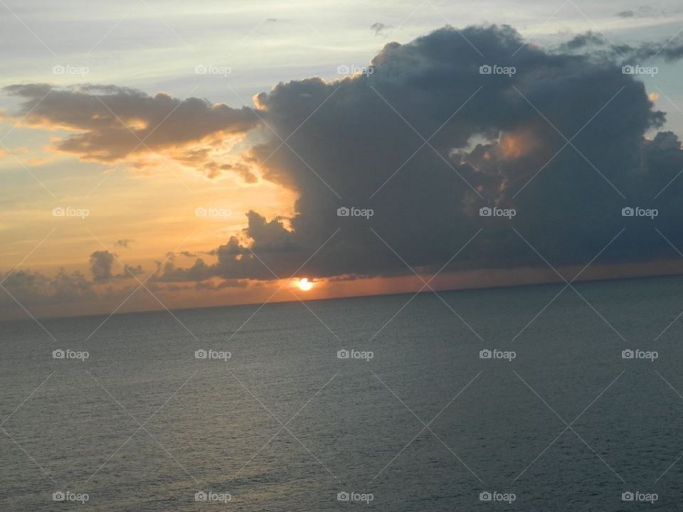 Sunset in the Caribbean