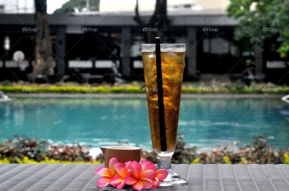 --A glass of tea....