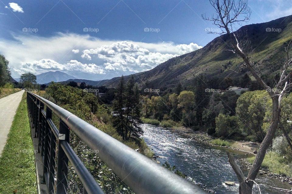 Walking the river path