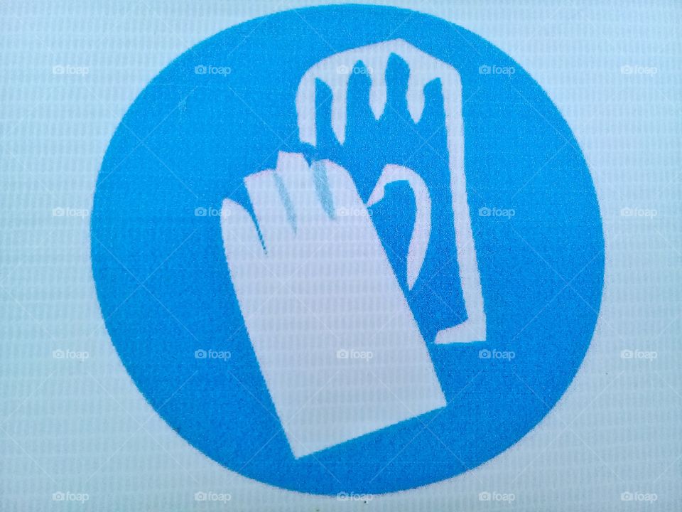 This picture is a warning sign protection of hand