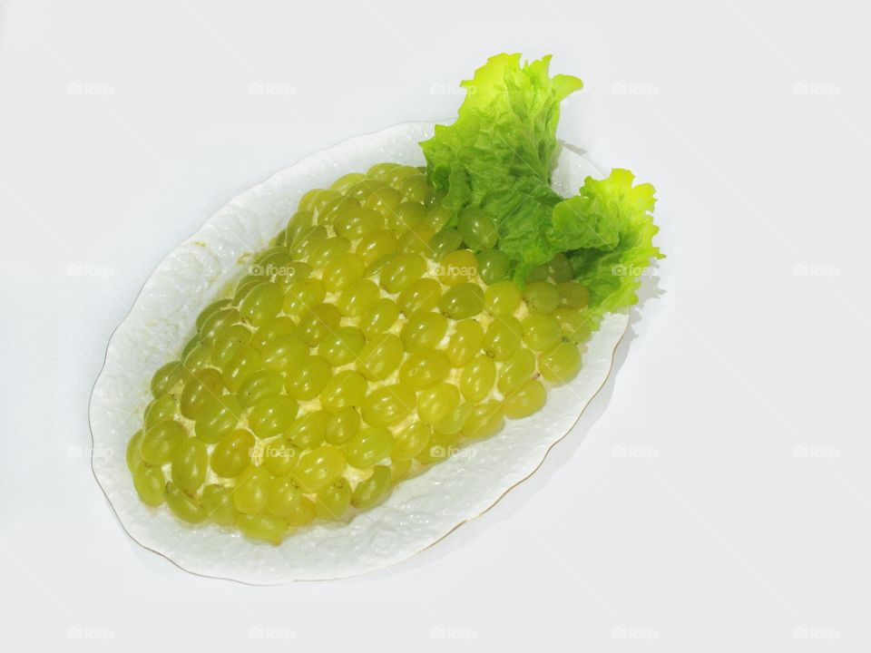 chicken salad with grapes еда салат куриный с виноградом