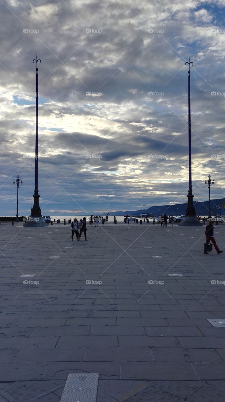 Trieste and clouds