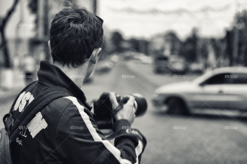 Photographer on the street 