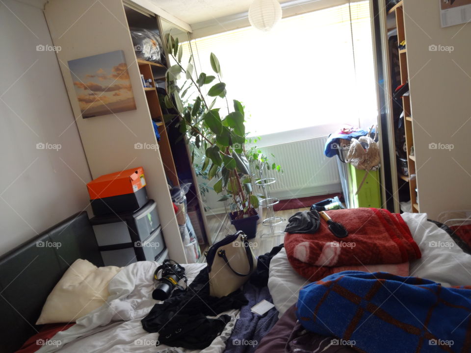 mess in bedroom