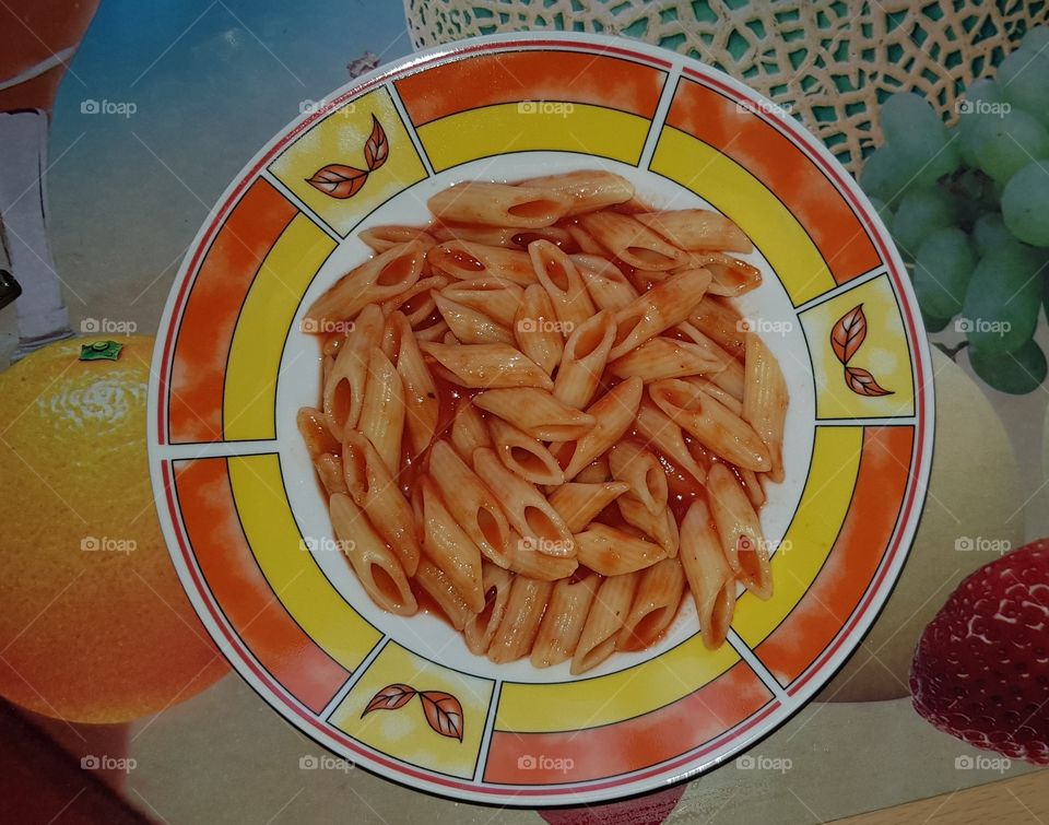 Pasta with sauce