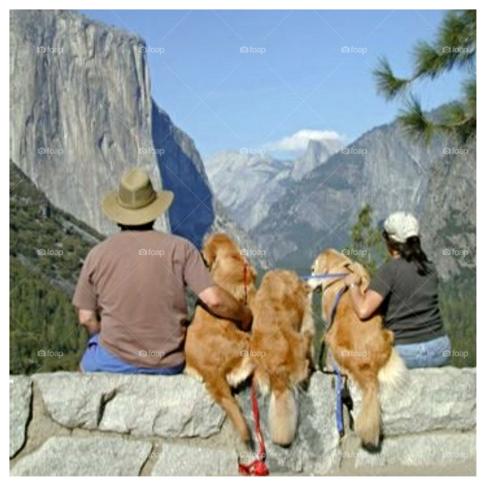 On vacation.... Yosemite and the gang