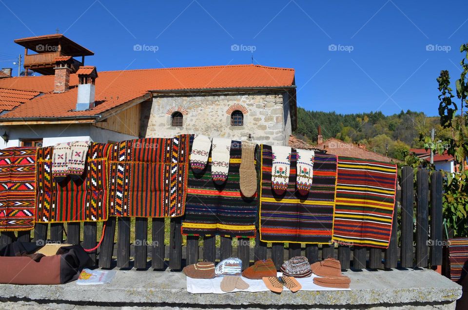 The Colors of Autumn, Bulgarian Wool and Weaved Products, Carpet, Socks,
