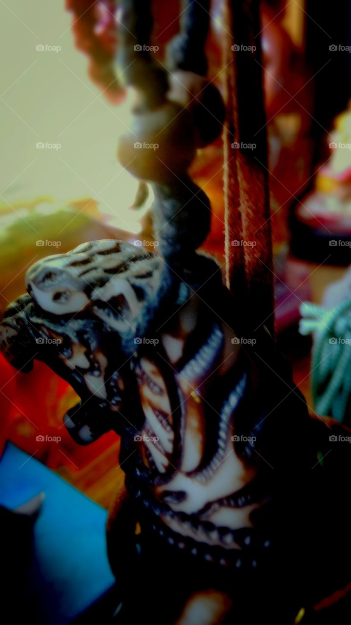 Gods and goddesses I have collected in my window seal. 