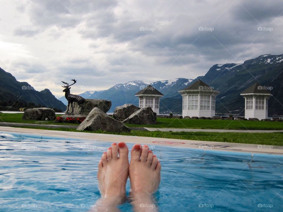 Infinity pool in Norway 