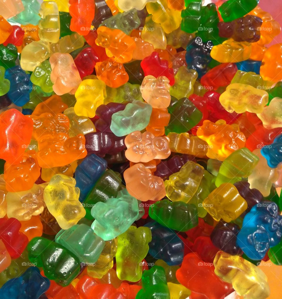 Colorful Gummy Bears