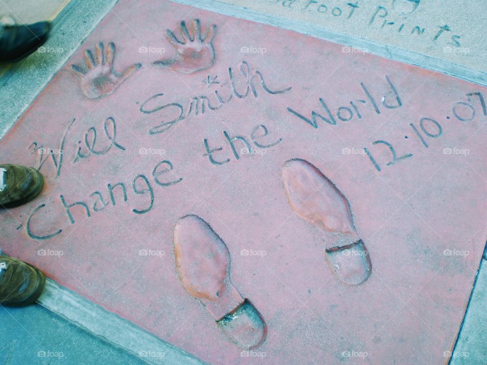 Will Smith Footprints at Grauman's Chinese Theater