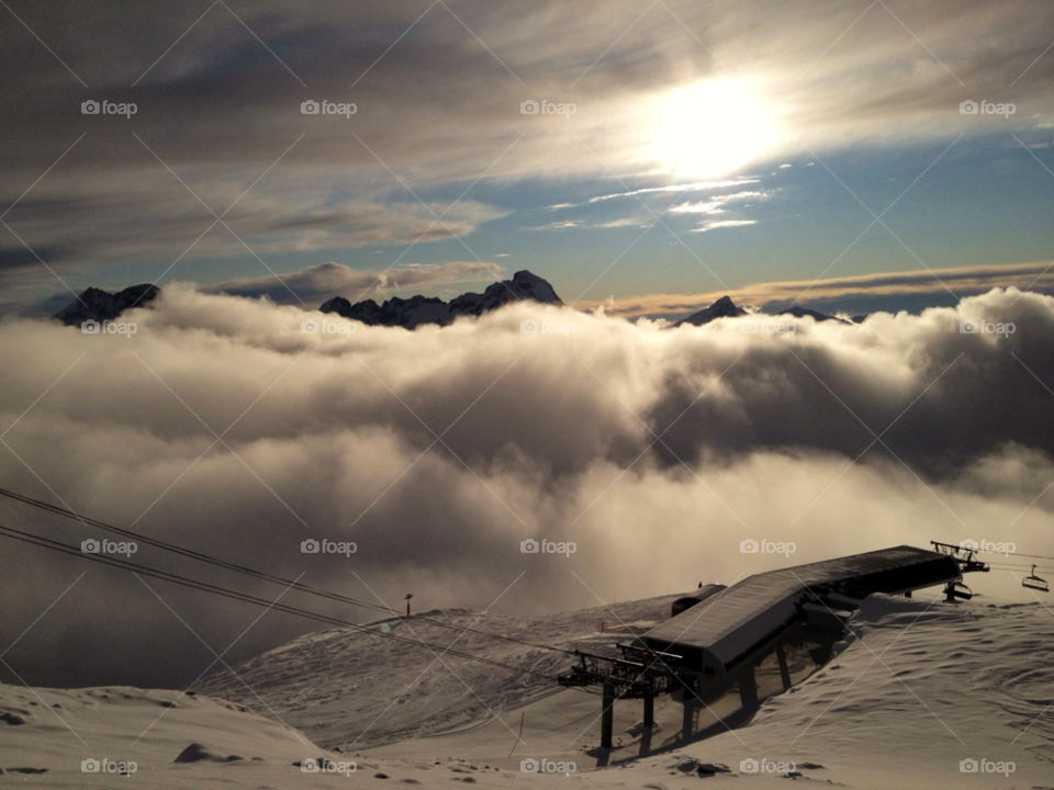 les 2 alpes clouds mountains beautiful by ips