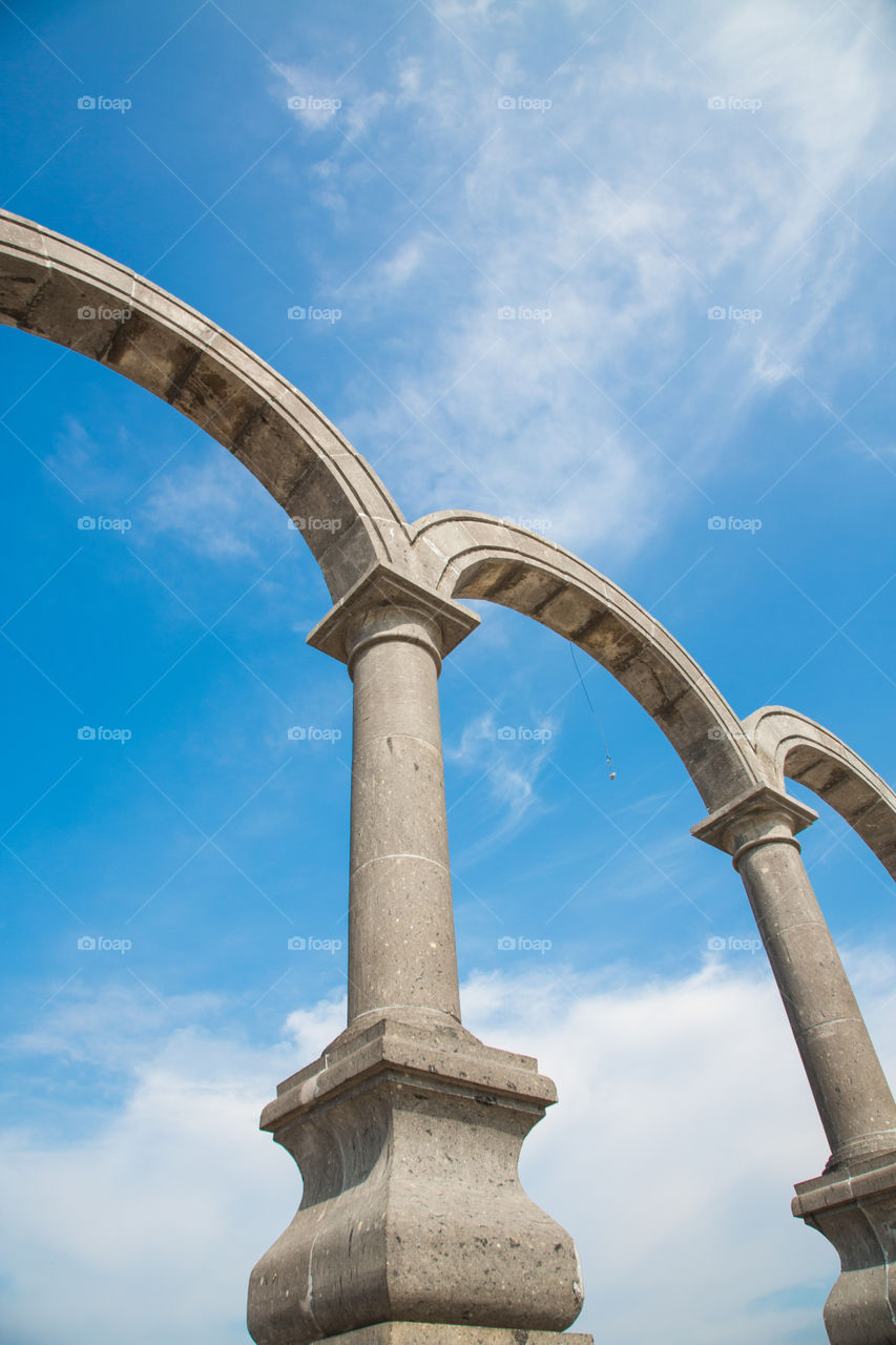 Puerto Vallarta Arches. This arch structure graces the waterfront square on Puerto Vallarta's Malecon. 