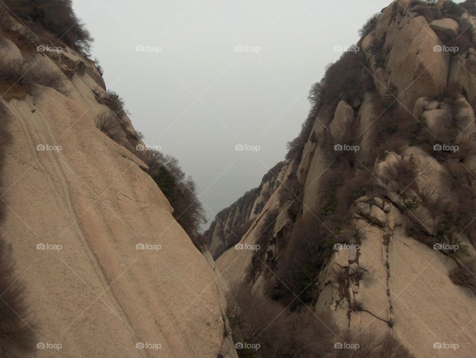 Mt Hua near Huayin in Shaanxi Province China