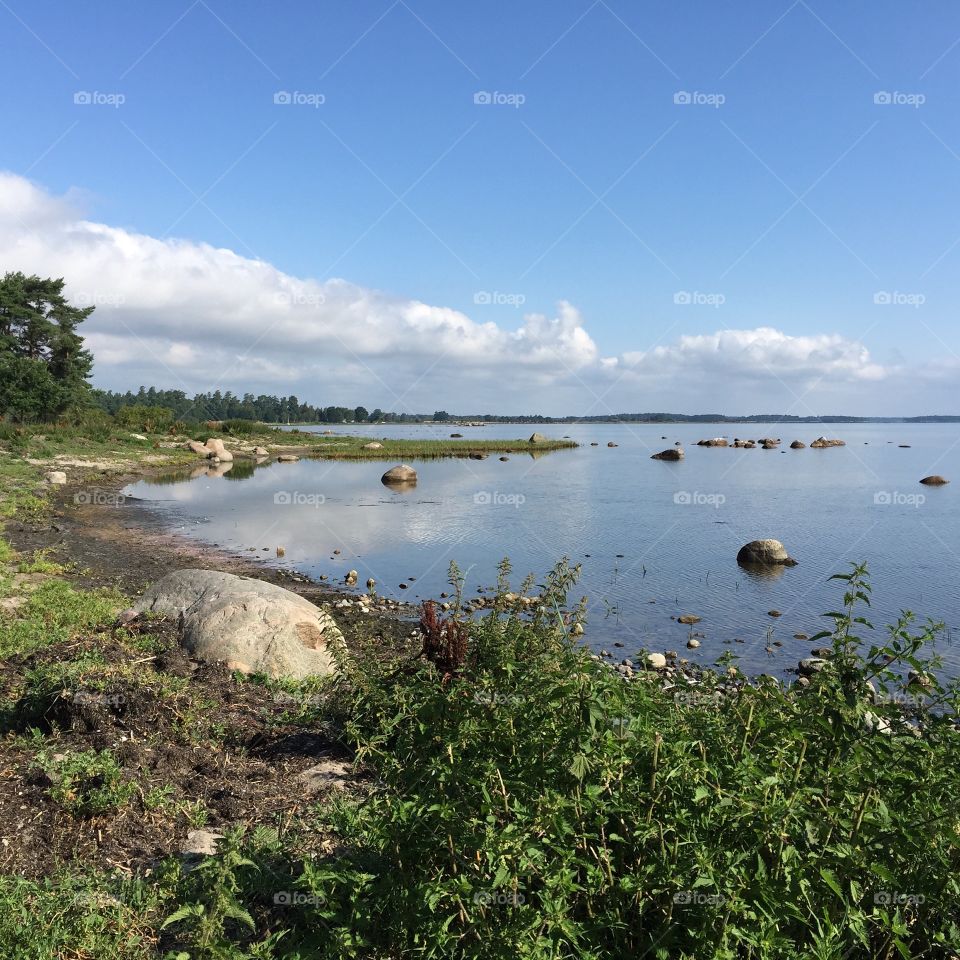 By the sea at Kalmarsund 
