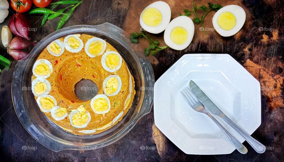 Typical Brazilian food couscous from São Paulo