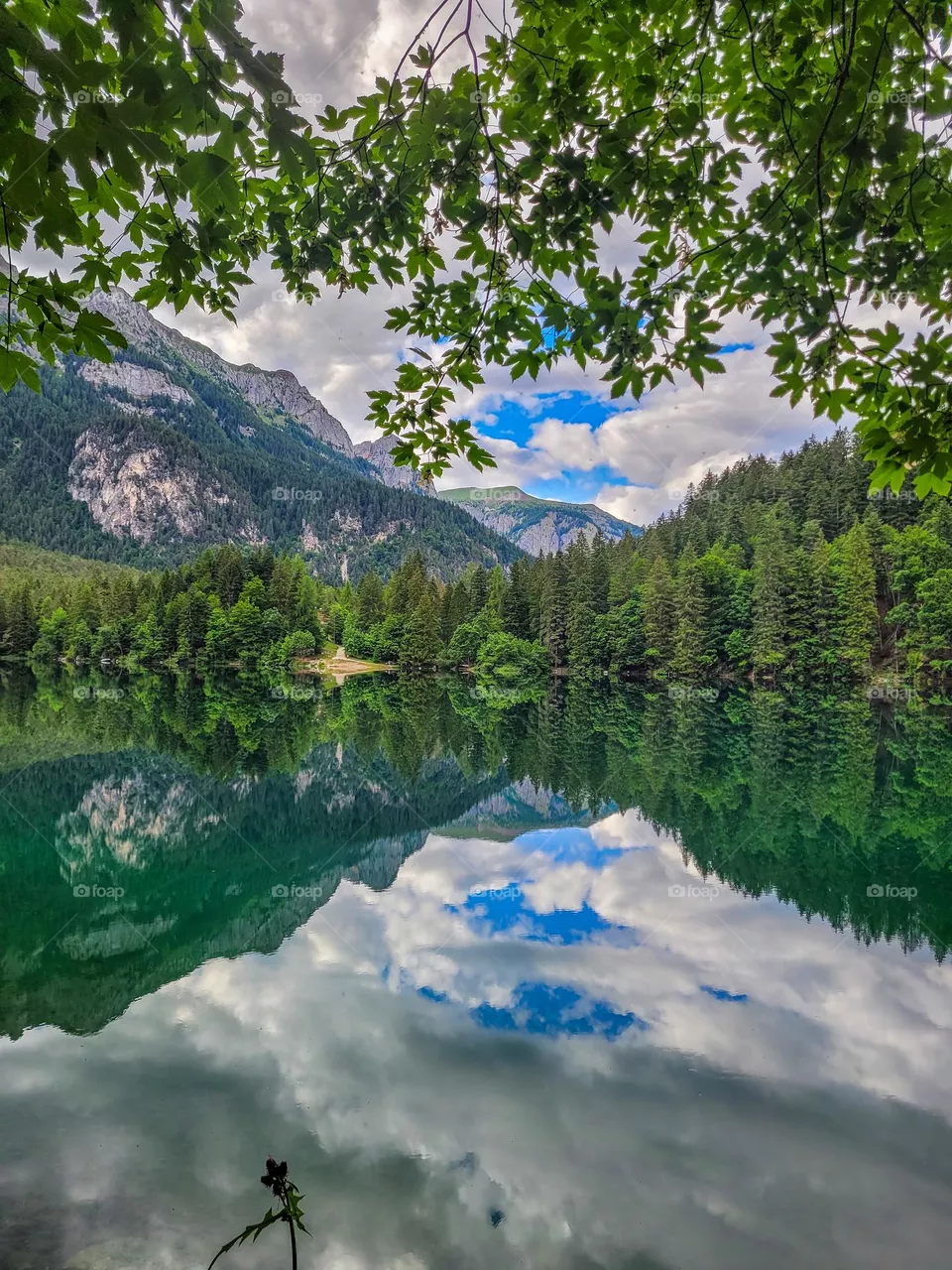 mountain reflection