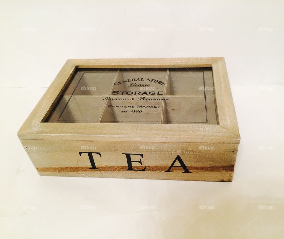 Wooden tea box