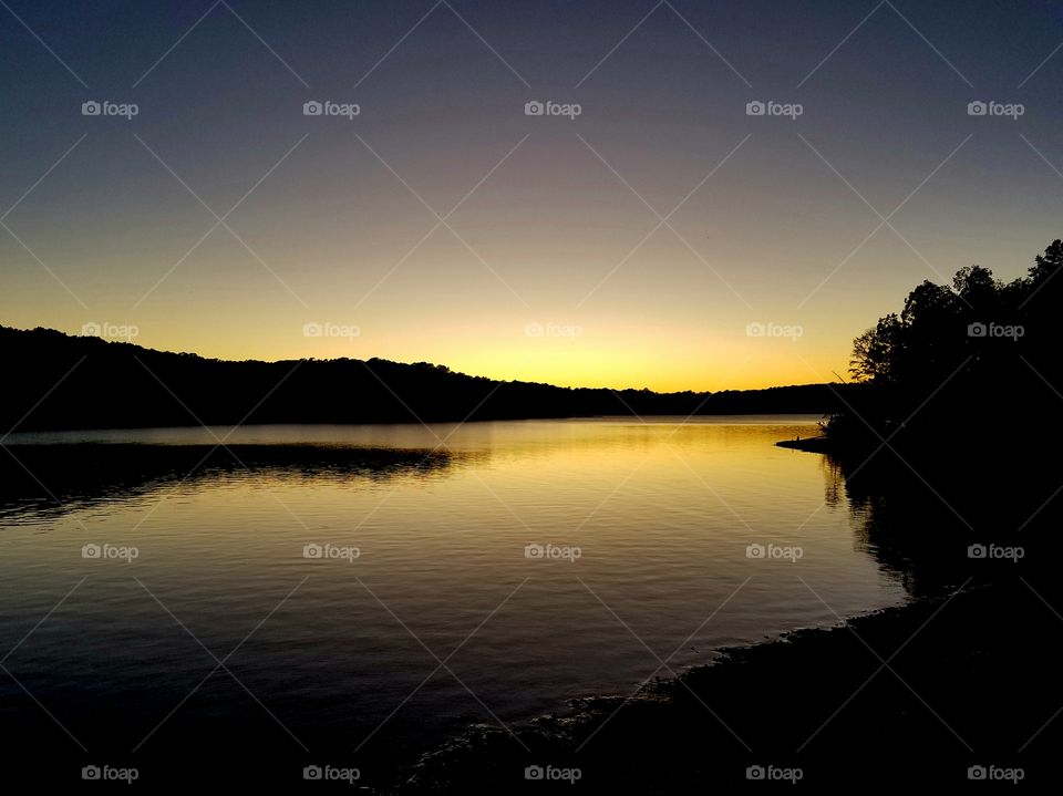 reflections during dusk.