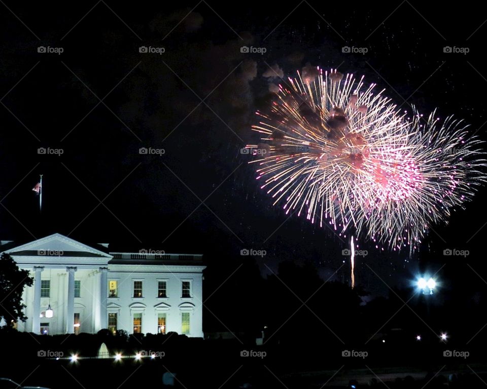 4th of July Fireworks in Washington, DC USA