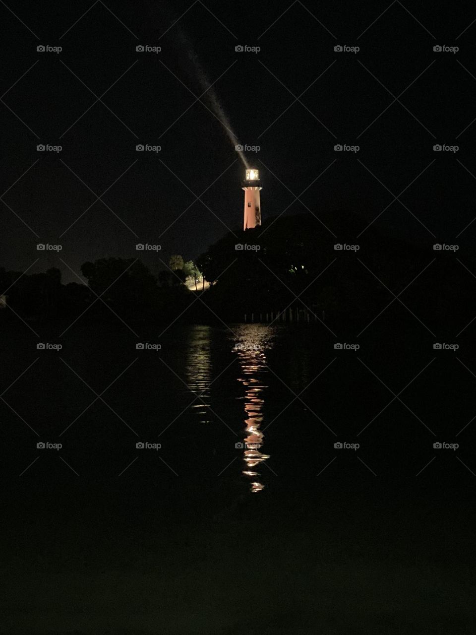 Lighthouse at night! West Palm Beach, FL USA