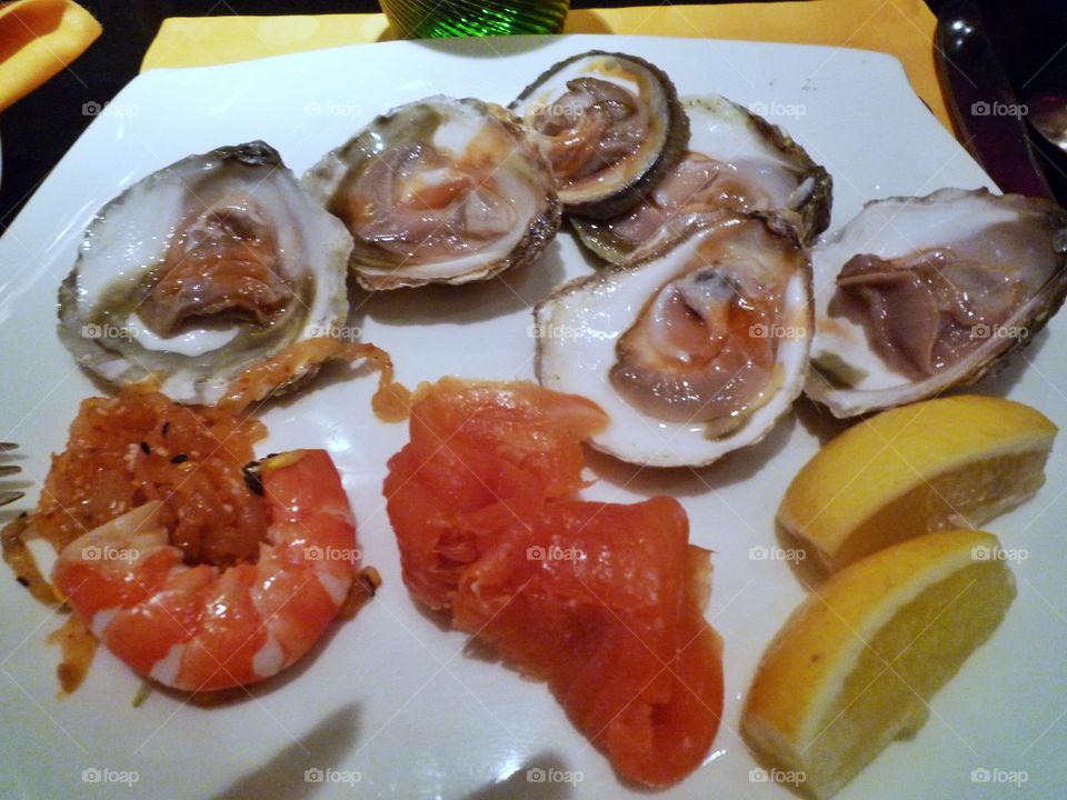 A Plate of Seafood