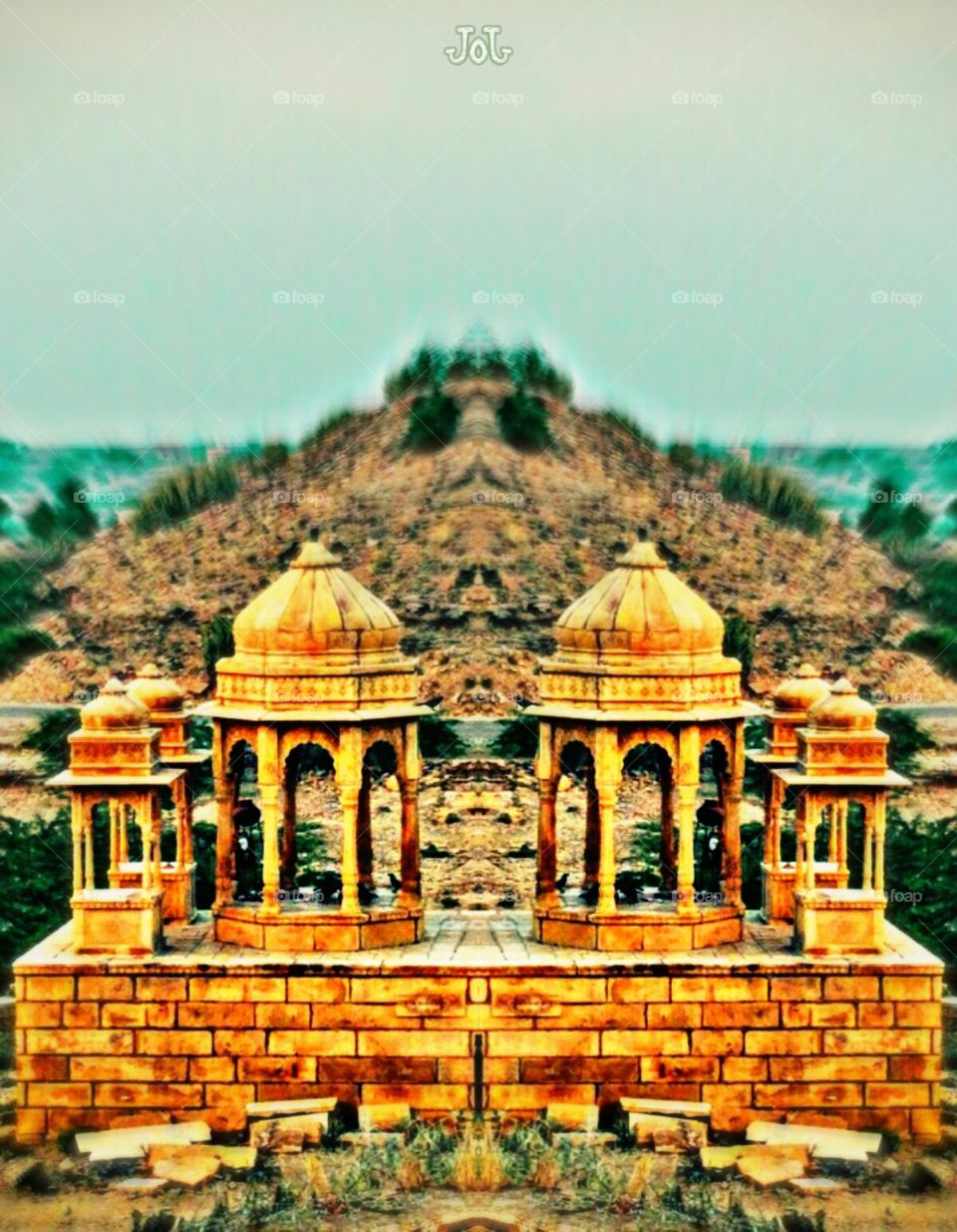 Jodhpur Fort in an unique photo