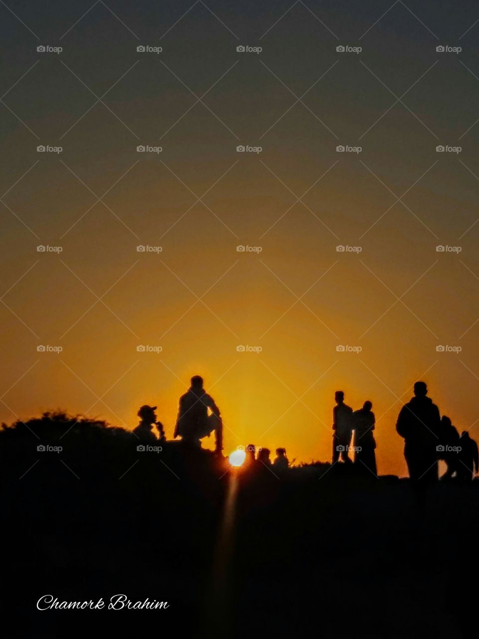 sunset in Imouran beach in the region of Agadir,Morocco