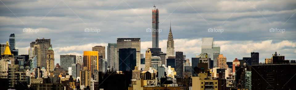 Panoramic view of New York city