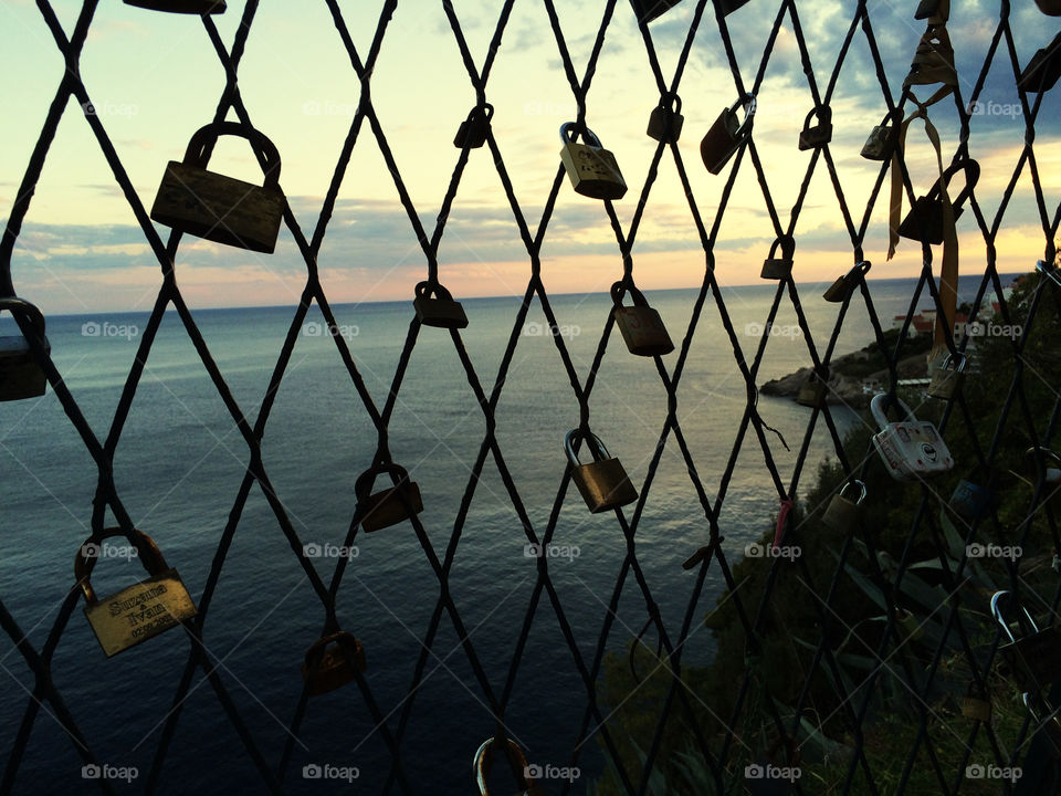 Locks by the sea