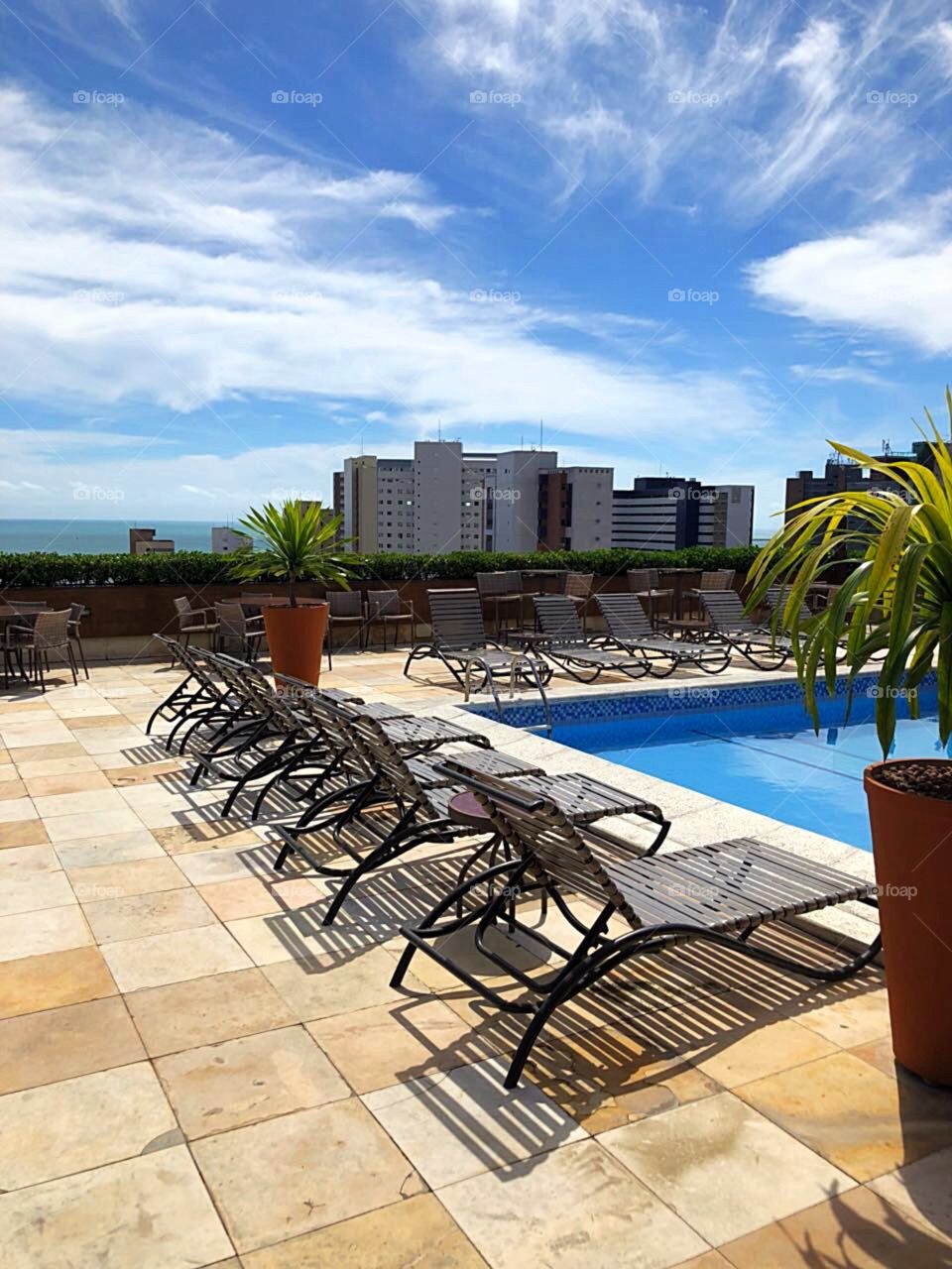Leisure area Hotel Praia Mar in Fortaleza-Ceará, Brazil.