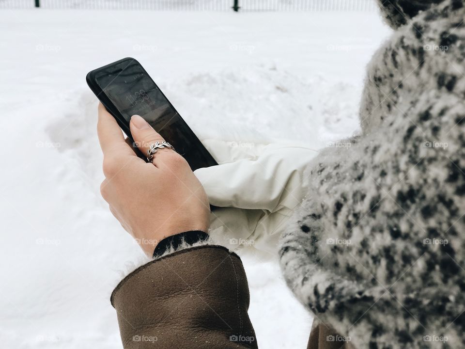 Winter, Snow, Woman, Cold, People