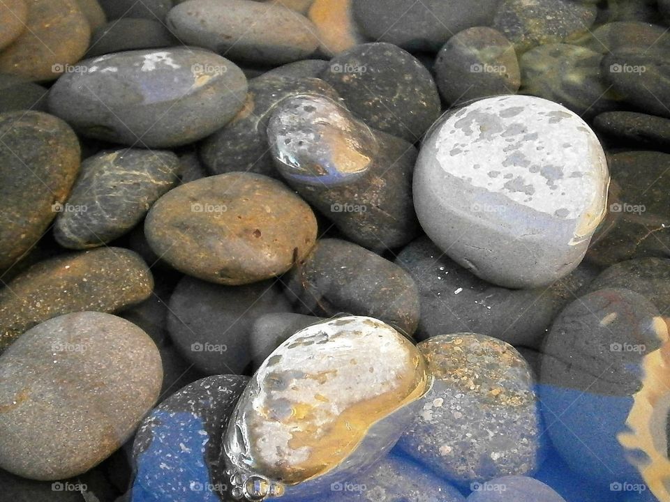 wet rocks