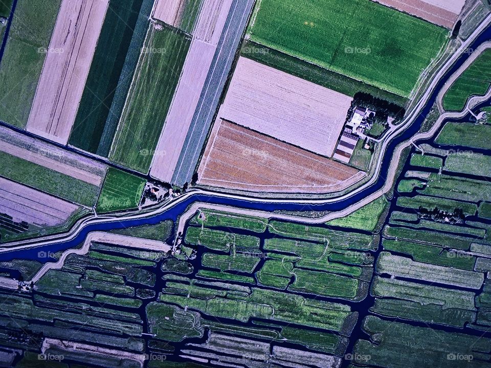 Bird’s Eye view of land 