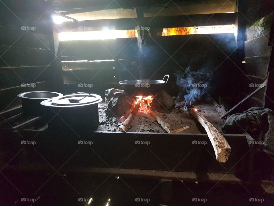 this is a great kitchen. Cooking pasta in Myanmar