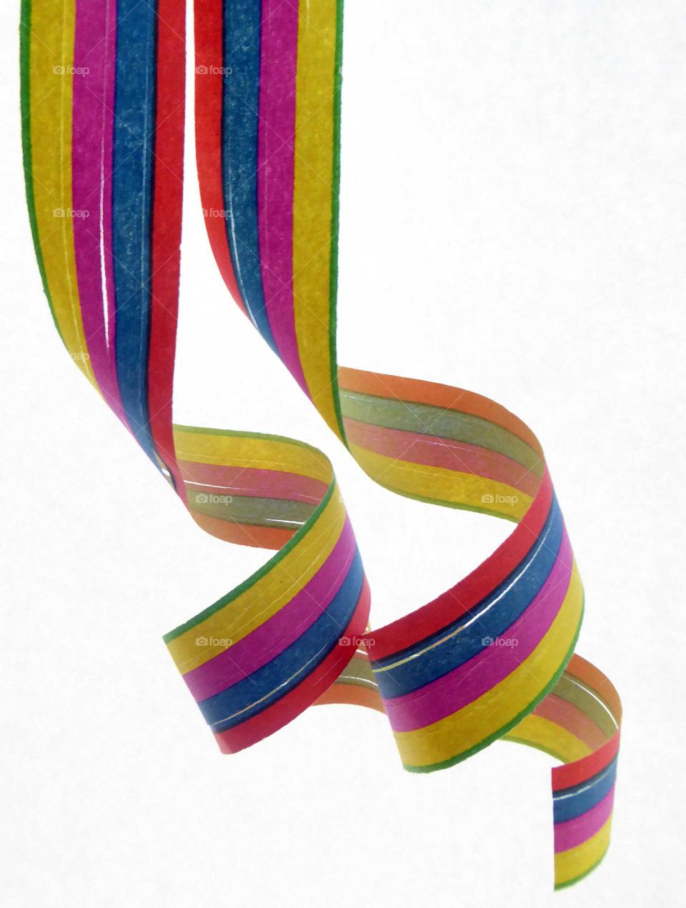 two colourful air streamers